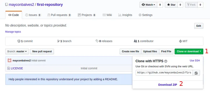 Primeiro repositório